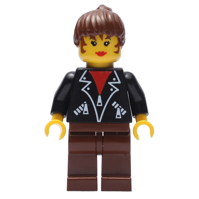 Woman - Black Jacket, Brown Legs — dans quels sets LEGO ? (fig-006894) | Brick Broker