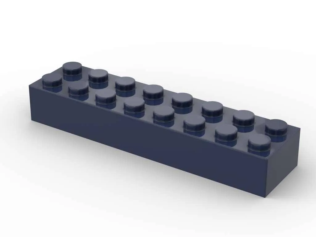 BlueBrixx Brique 2x8, Bleu foncé (250 pièces) (BB-401235) - prix | Brick Broker
