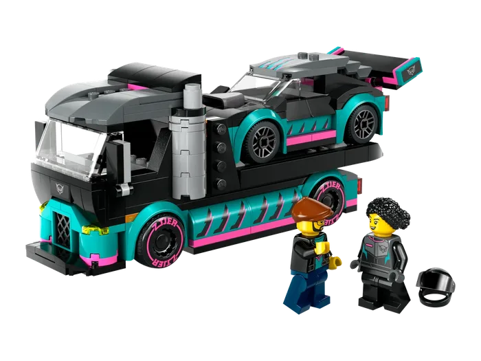 LEGO 60406 Voiture de course et camion transporteur de voitures - prix | Brick Broker