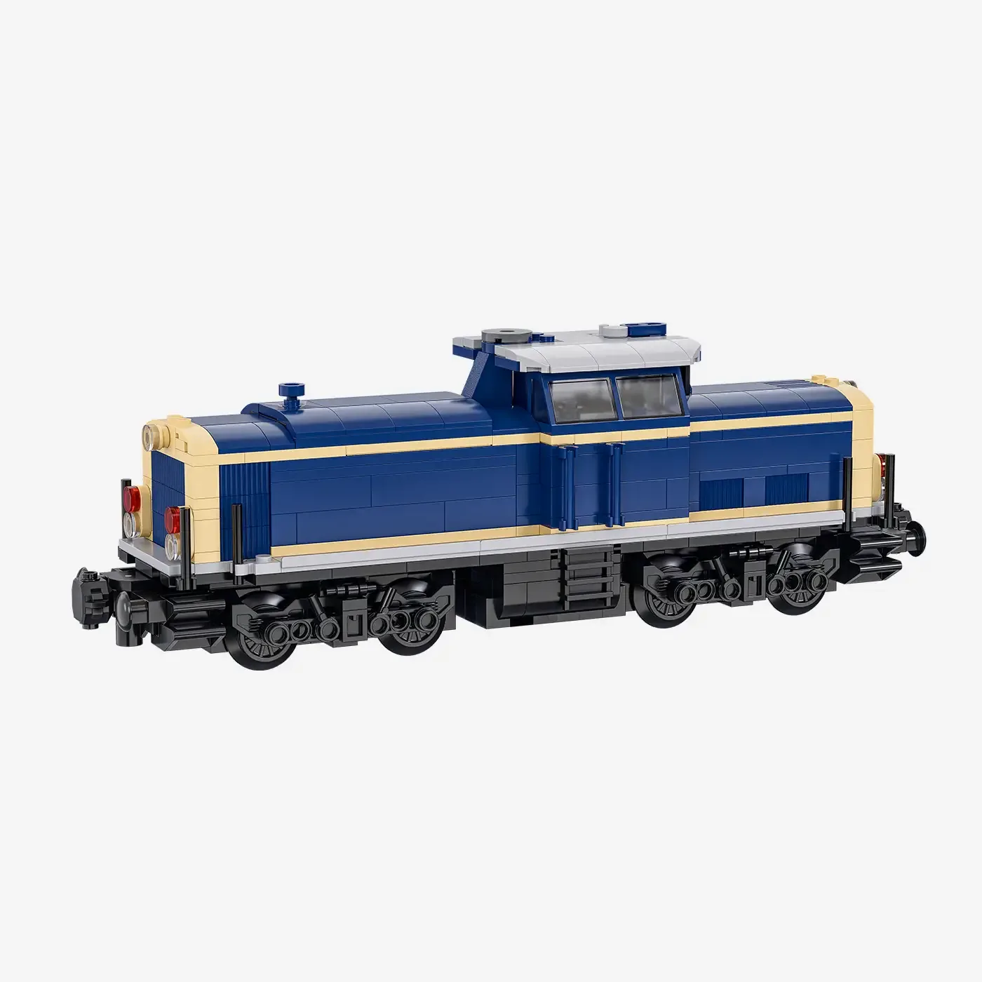 BlueBrixx Locomotive V100 bleu foncé (BB-110094) - prix | Brick Broker