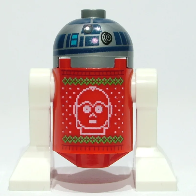 Astromech Droid, R2-D2, Red Holiday Sweater — minifigurine LEGO | Brick Broker