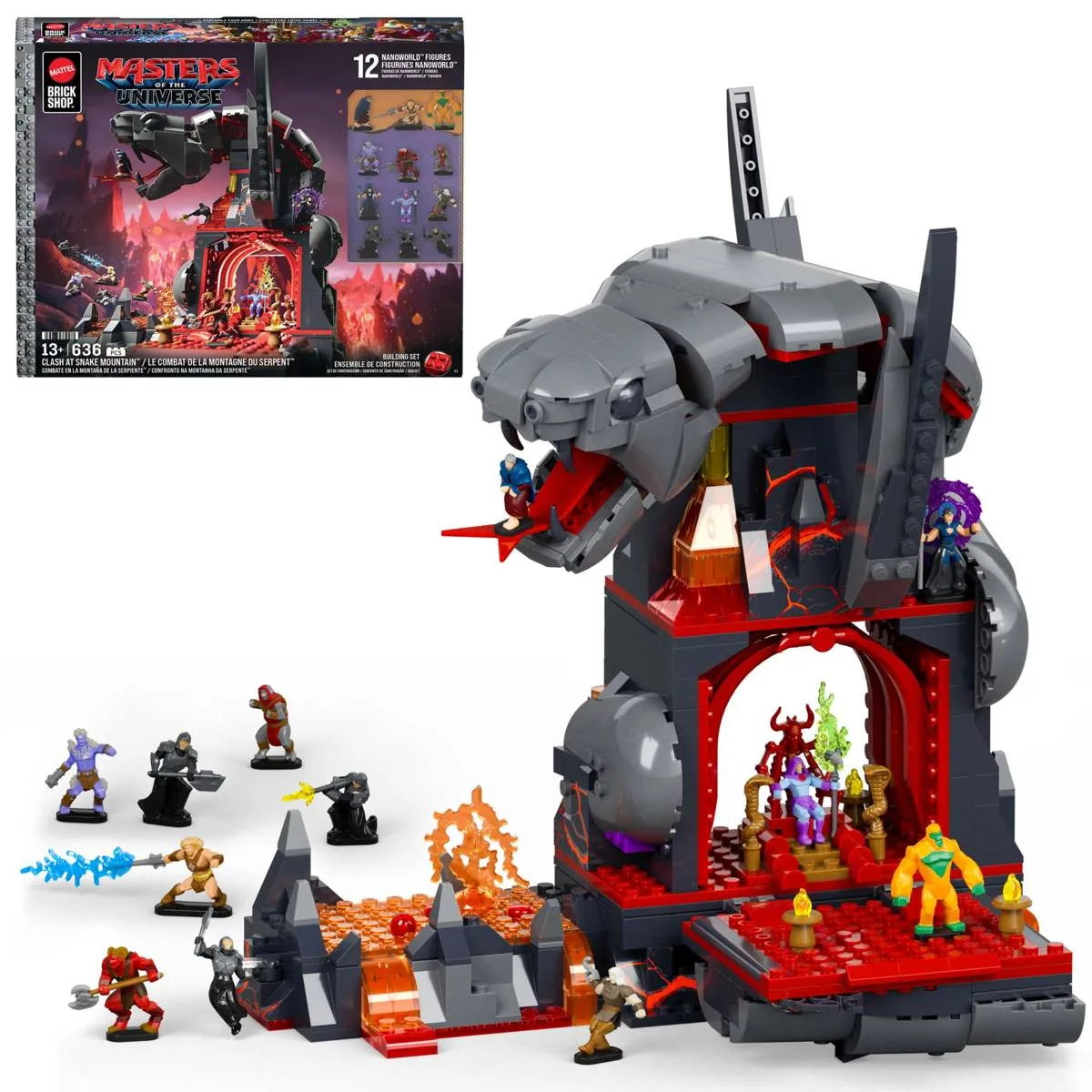Mattel Brick Shop Masters of the Universe™ Clash At Snake Mountain (JMB31) - prix | Brick Broker