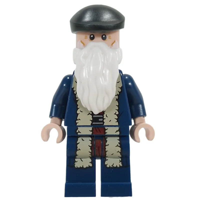 Leonardo da Vinci, Black Cap, Neck Bracket — minifigurine LEGO | Brick Broker