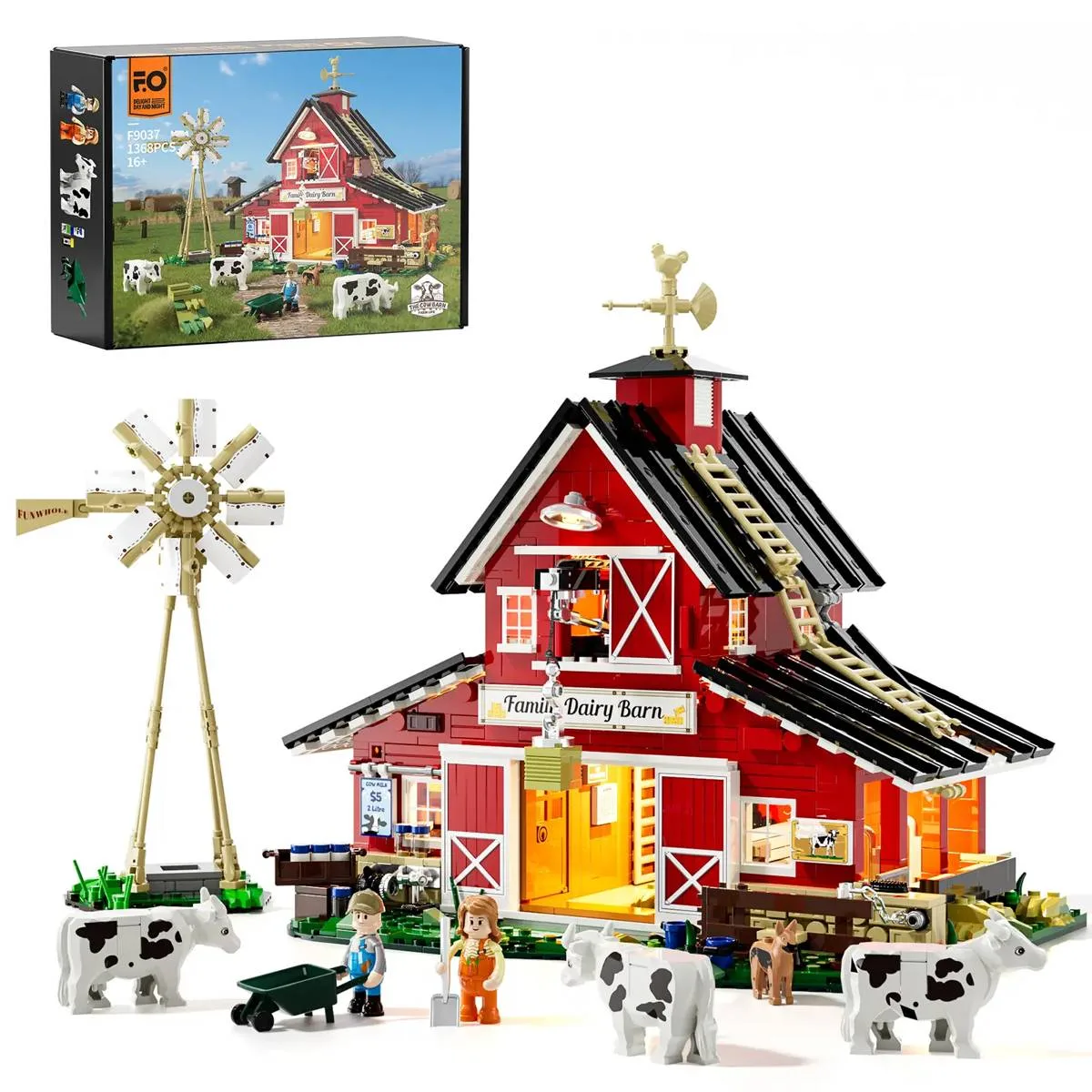 Lumibricks La grange à vaches (LUMI-F9037) - prix | Brick Broker