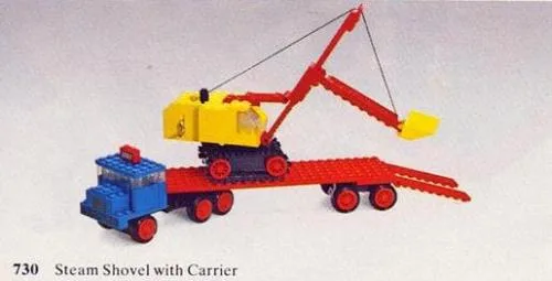 LEGO 730 Pelleteuse à vapeur avec transporteur - prix | Brick Broker