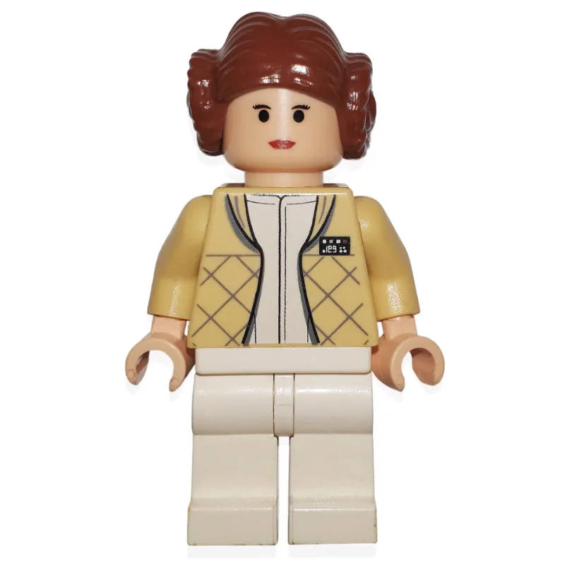 Princess Leia, Hoth Outfit, Tan Jacket, Reddi… — minifigurine LEGO | Brick Broker