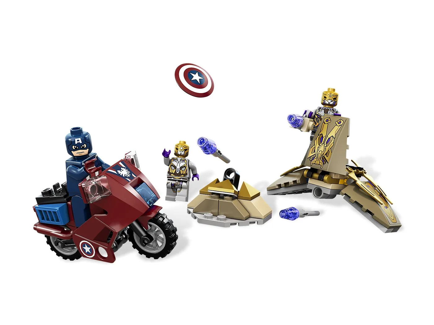 LEGO 6865 La Moto Vengeresse de Captain America - prix | Brick Broker