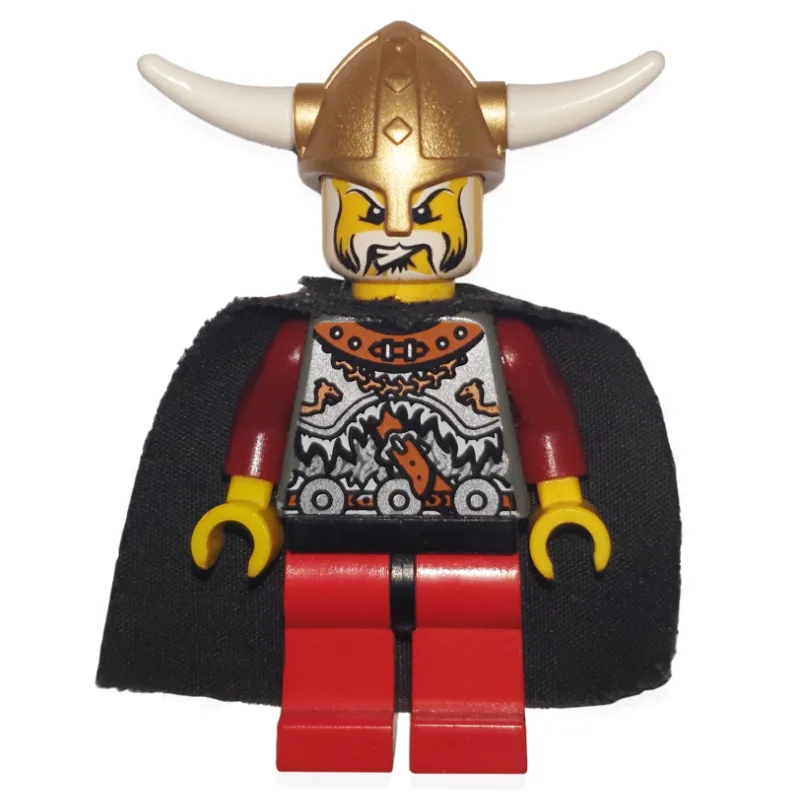 Viking King - Armour, Red Legs, Black Cape — minifigurine LEGO | Brick Broker