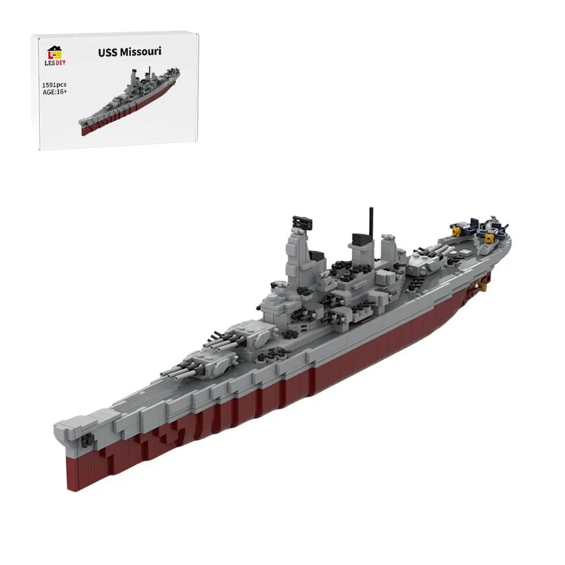 LesDiy Navire de guerre USS (LESDIY-3655652) - prix | Brick Broker