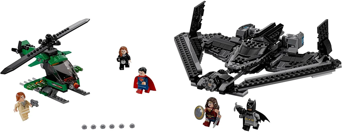 LEGO 76046 Les Héros de la justice : Combat dans les airs - prix | Brick Broker