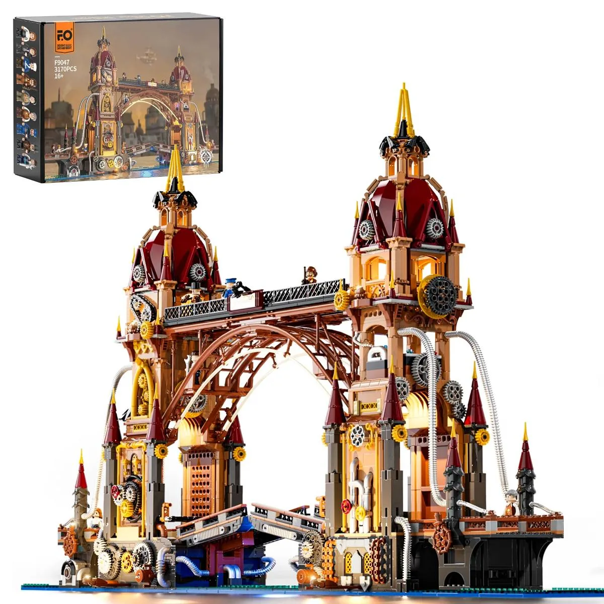 Lumibricks Pont de la ville Steampunk (LUMI-F9047) - prix | Brick Broker