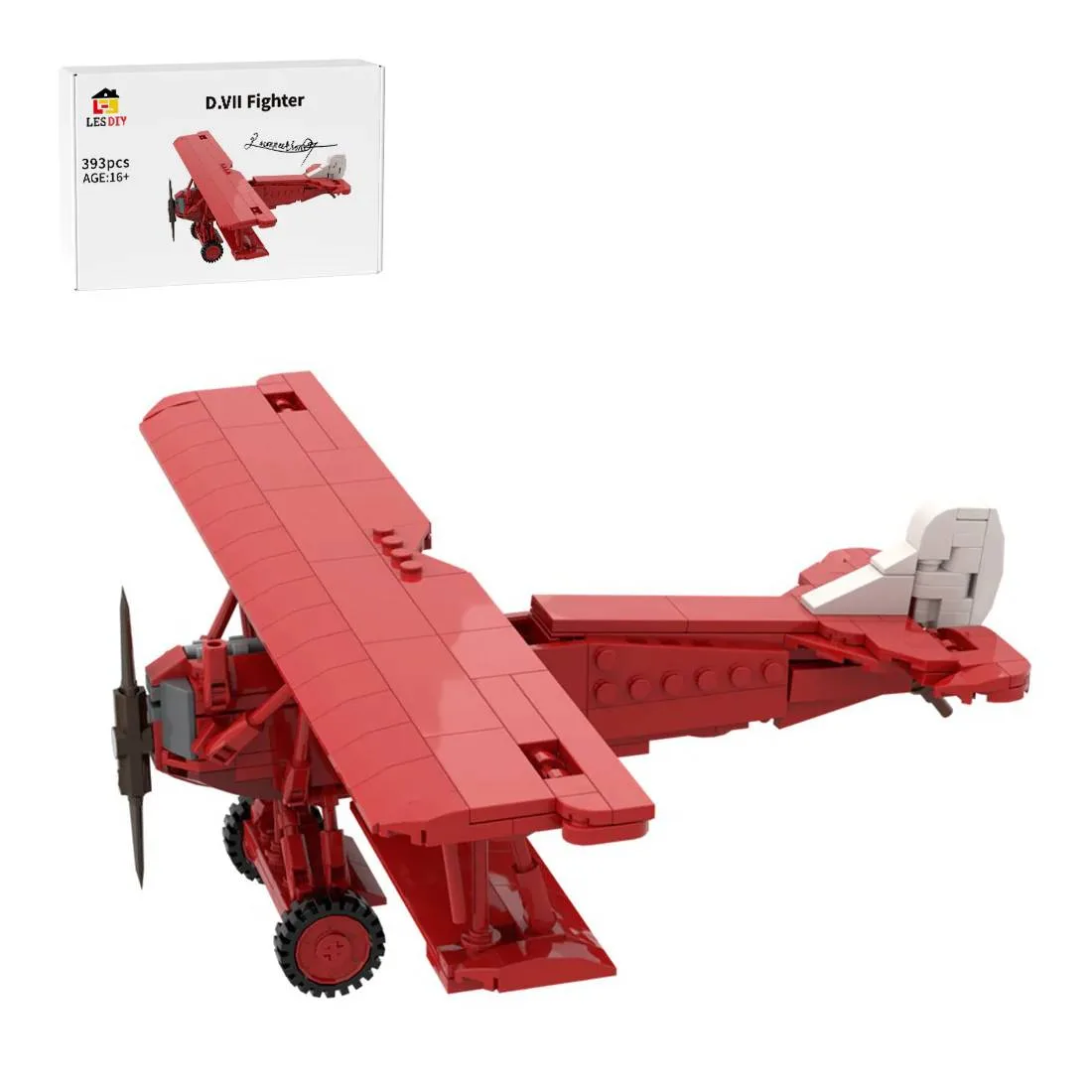 LesDiy Biplan rouge classique (LESDIY-3724099) - prix | Brick Broker