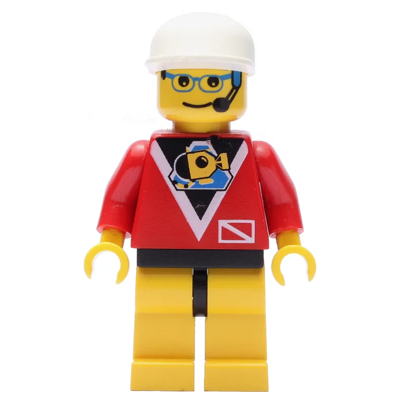 Marine Explorer, Red Shirt with Divers Logo,… — minifigurine LEGO | Brick Broker