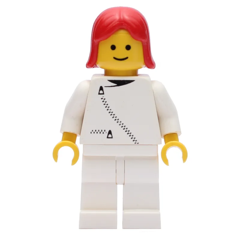 Woman, White Jacket with Zipper, White Legs,… — minifigurine LEGO | Brick Broker