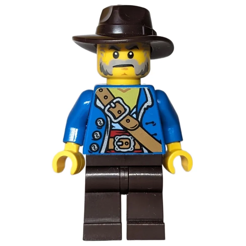 Pirate, Blue Torso, Dark Brown Legs, Dark Bro… — minifigurine LEGO | Brick Broker