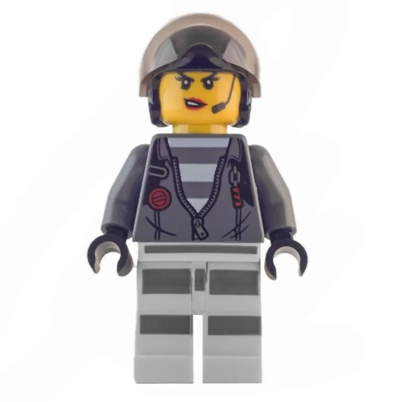 Criminal, Woman, Open Dark Bluish Gray Jacket… — minifigurine LEGO | Brick Broker