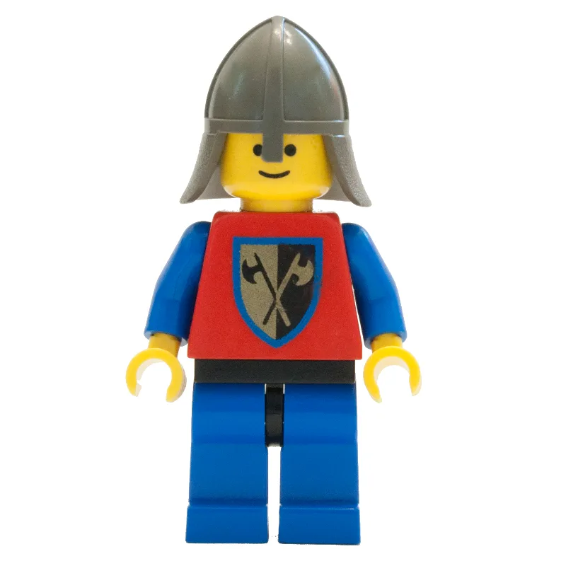 Knight (Crusader Axe) - Blue Legs, Neck-Prote… — minifigurine LEGO | Brick Broker