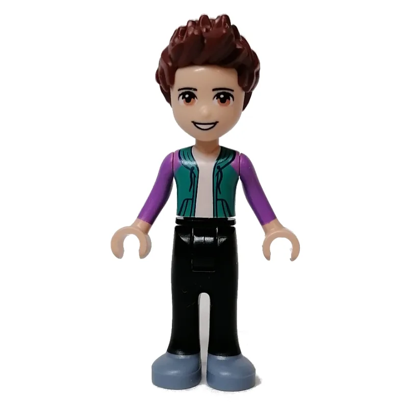 Ethan - Dark Turquoise Top, Black Pants — minifigurine LEGO | Brick Broker