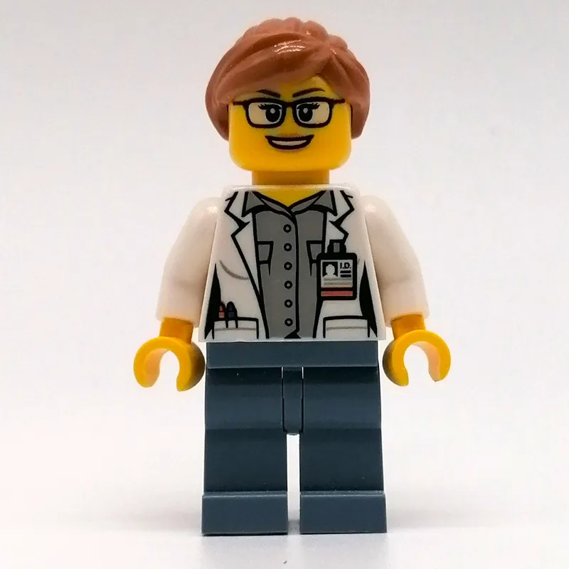 Marine Scientist, Woman, Open White Lab Coat,… — minifigurine LEGO | Brick Broker