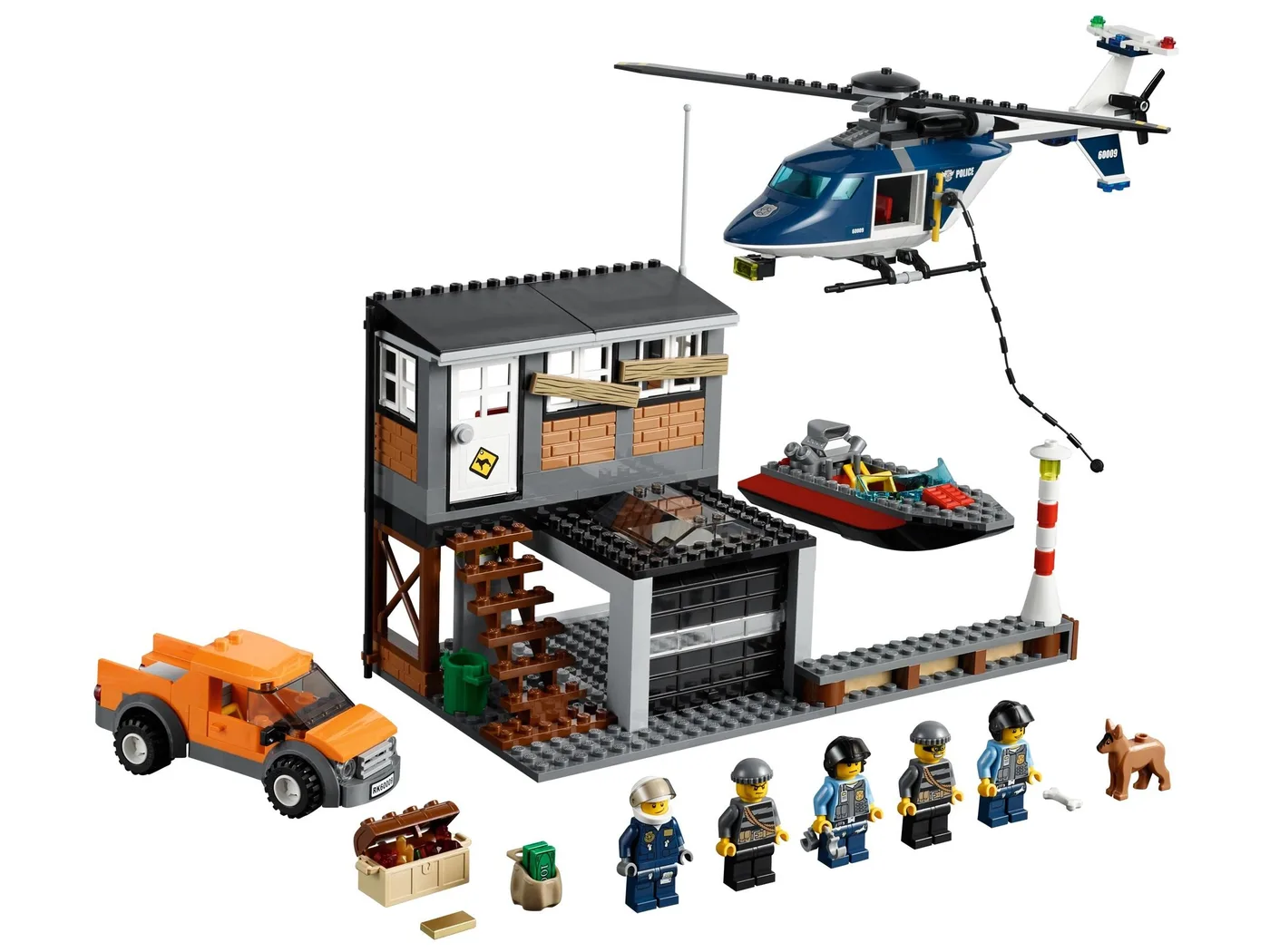 LEGO 60009 Hélicoptère d'arrestation - prix | Brick Broker