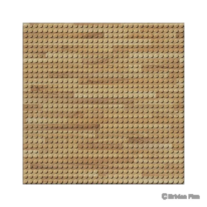 BRIXIES Plaque design bois 32 x 32 tenons (BRIXIES-225.002) - prix | Brick Broker