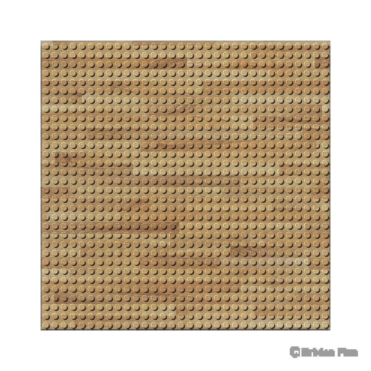 BRIXIES Plaque design bois 32 x 32 tenons (BRIXIES-225.002) - prix | Brick Broker