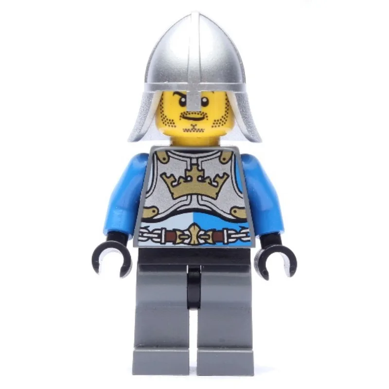 Knight, Blue, Printed Breastplate, Helmet — minifigurine LEGO | Brick Broker