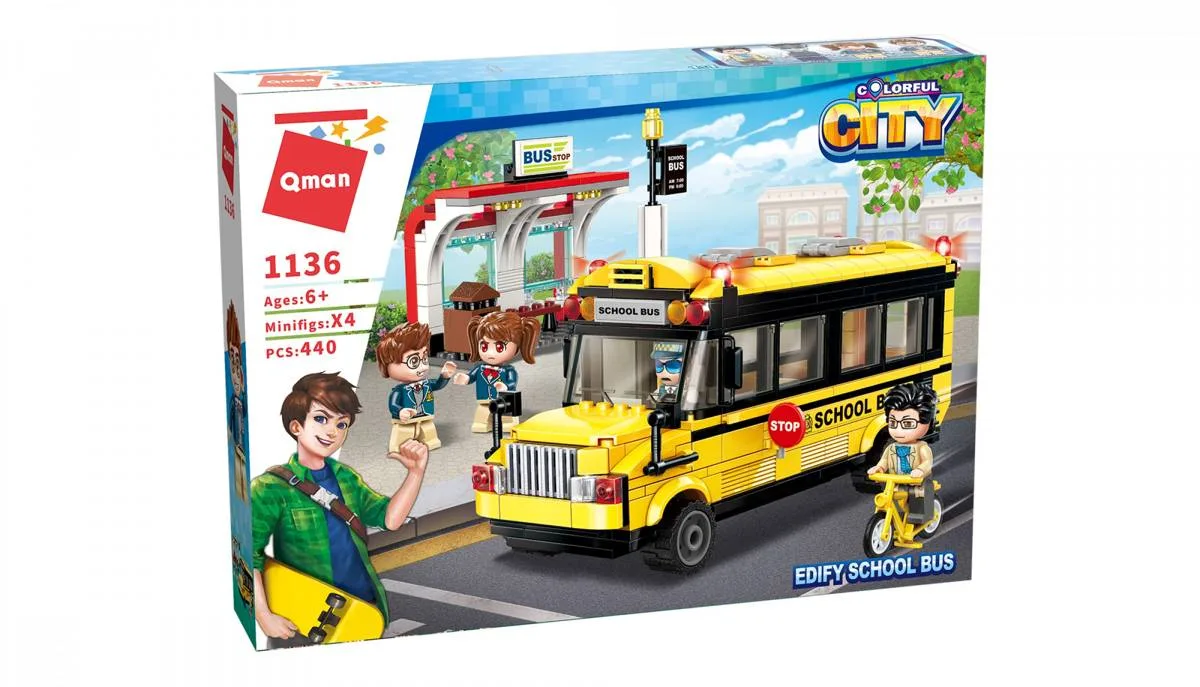 Qman Autobus Scolaire Edify (QMAN-1136) - prix | Brick Broker
