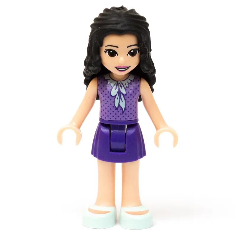 Emma - Medium Lavender Dotted Top, Dark Purpl… — minifigurine LEGO | Brick Broker