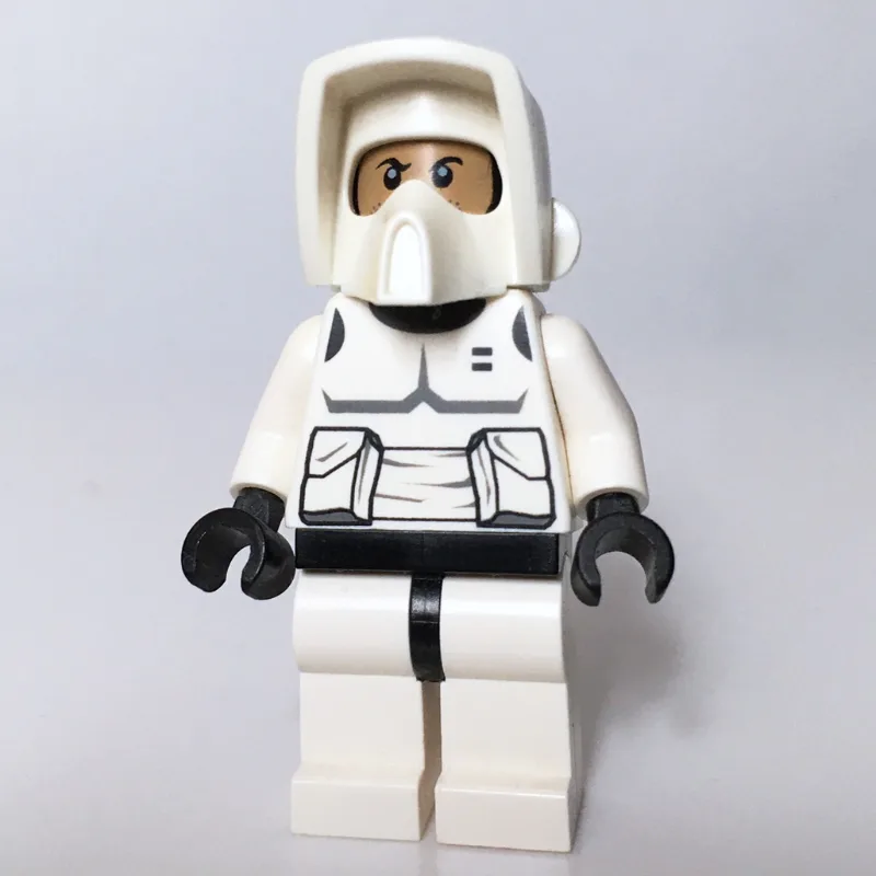 Scout Trooper, Printed Black Head, White Legs — minifigurine LEGO | Brick Broker