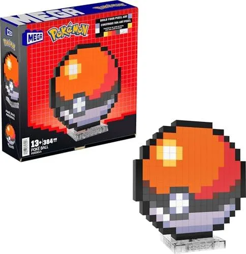 Mattel Figurines d'action Pokémon™ à construire, Poké Ball avec 381 pièces, 15 cm de hauteur, pour collectionneurs (JGG71) - prix | Brick Broker