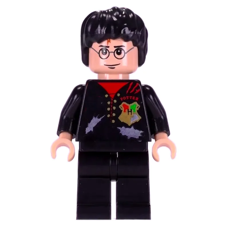 Harry Potter, Tournament Uniform Tattered Bla… — minifigurine LEGO | Brick Broker