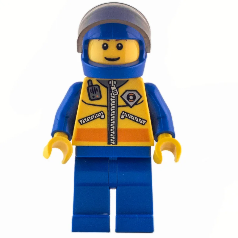 Coast Guard, Yellow Jacket with Zipper, Radio… — minifigurine LEGO | Brick Broker