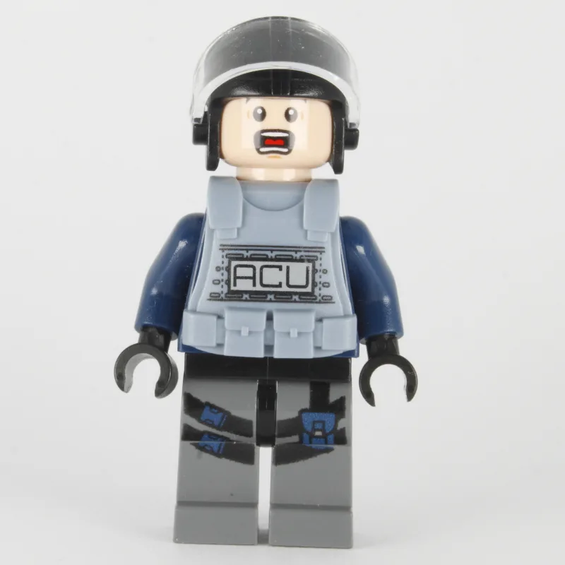 ACU Trooper with Sand Blue Armor, Scared — minifigurine LEGO | Brick Broker