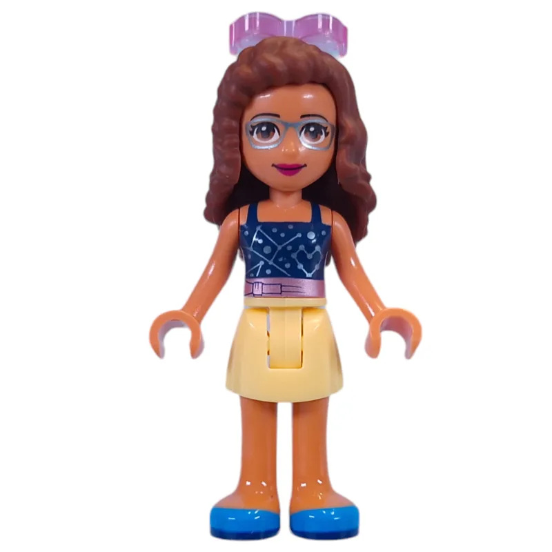 Olivia - Dark Blue Top, Bright Light Yellow S… — minifigurine LEGO | Brick Broker