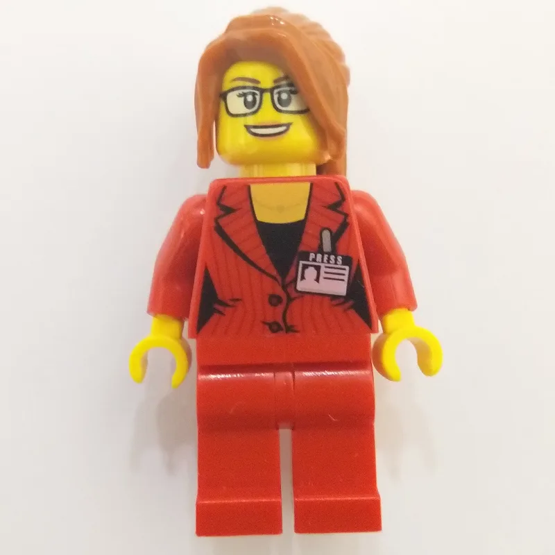 Red Jacket Torso, Red Legs, Dark Orange Hair,… — minifigurine LEGO | Brick Broker