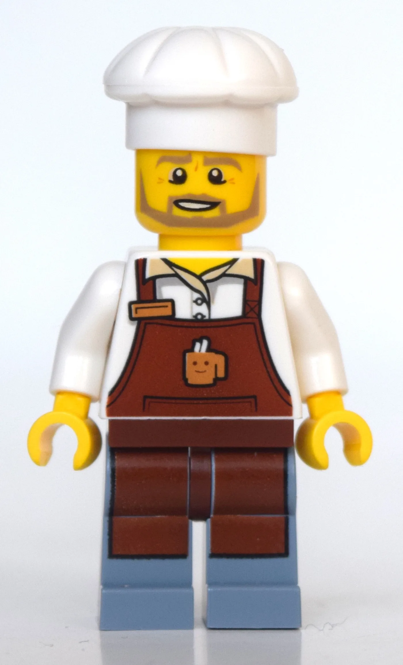 Barista, Reddish Brown Apron, Sand Blue Legs,… — minifigurine LEGO | Brick Broker