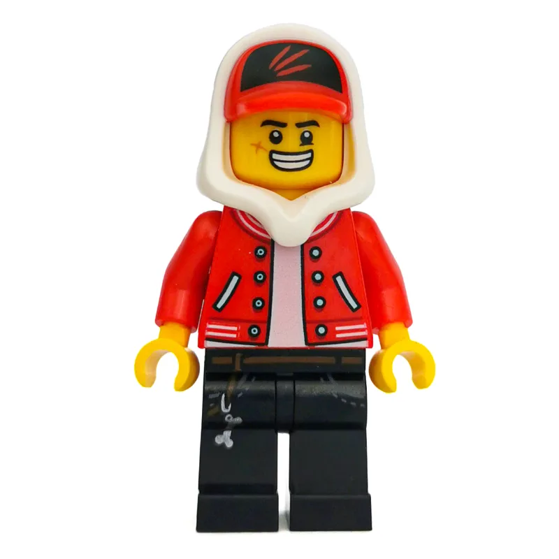 Jack Davids, Red Jacket with White Hood and R… — minifigurine LEGO | Brick Broker