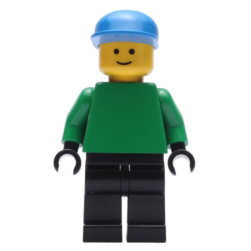 Soccer Player Goalie Green Torso, Black Legs,… — minifigurine LEGO | Brick Broker