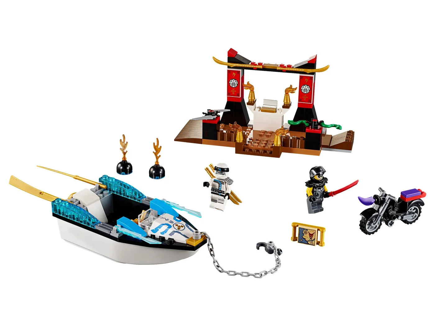 LEGO 10755 La poursuite en bateau ninja de Zane - prix | Brick Broker