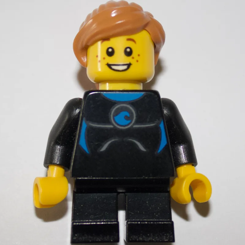 Kid - Black Torso, Wetsuit, Black Legs, Mediu… — minifigurine LEGO | Brick Broker