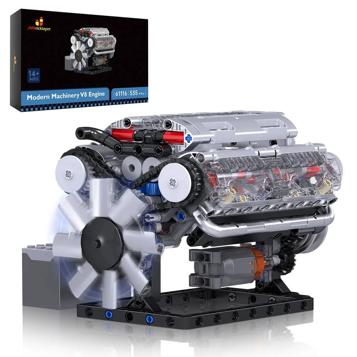 JMBricklayer Moteur V8 moderne (JMB-61116) - prix | Brick Broker
