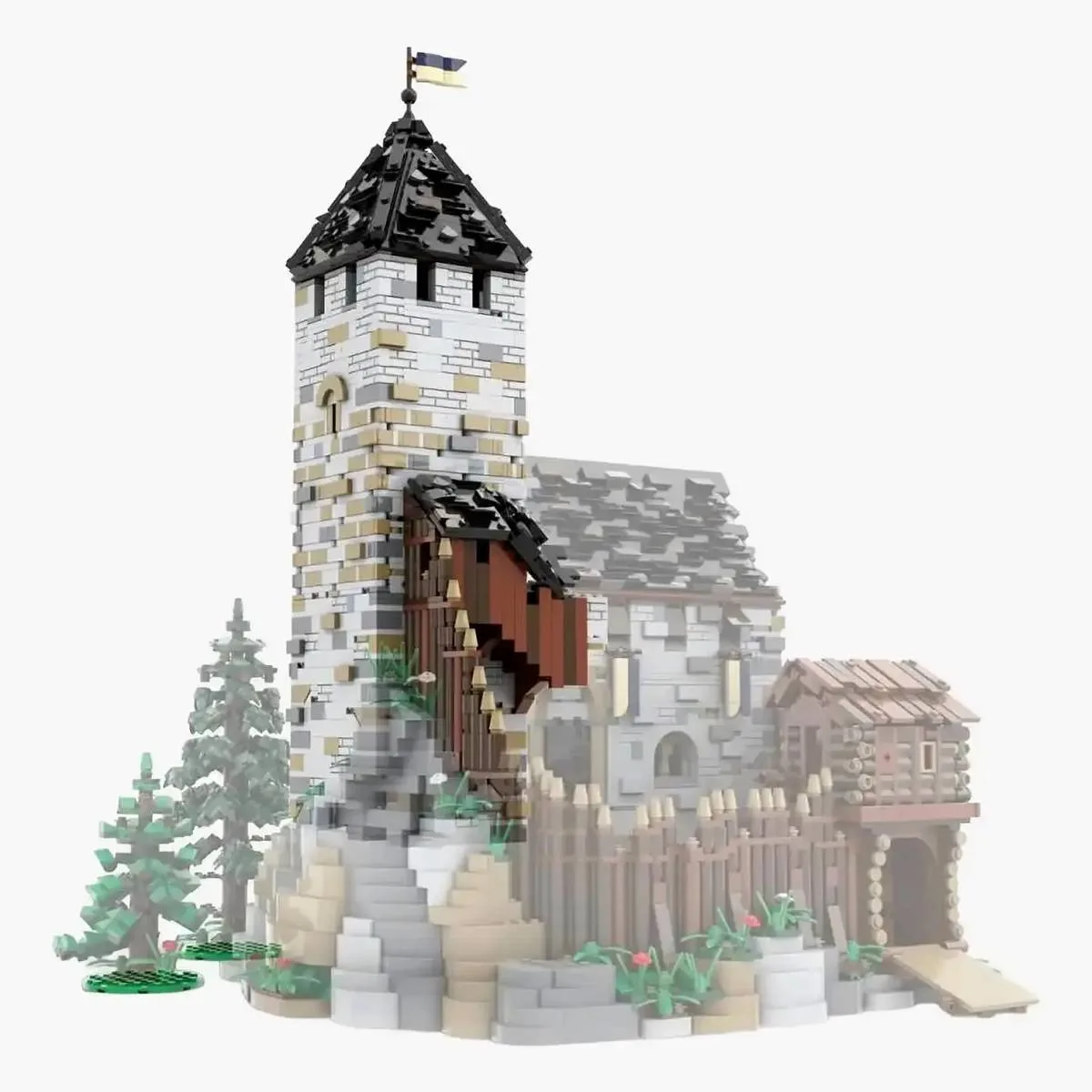BlueBrixx Extension du donjon pour le château de Blaustein (BB-103406) - prix | Brick Broker