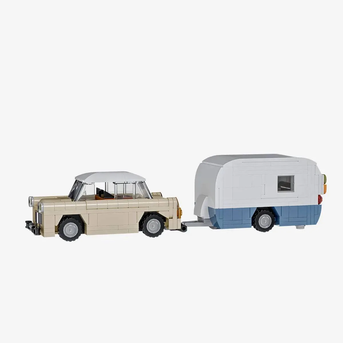 BlueBrixx Petite voiture avec camping-car (BB-107947) - prix | Brick Broker