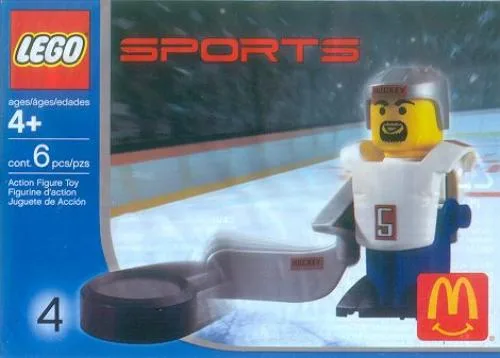 LEGO 7919 Set de sport McDonald's Numéro 4 - Joueur de hockey blanc #5 - prix | Brick Broker