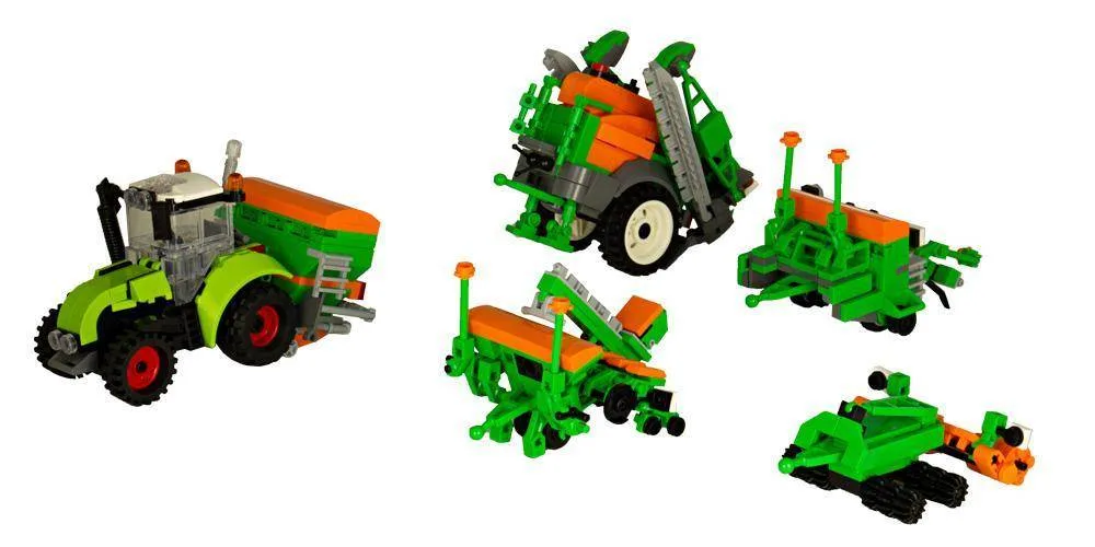 BlueBrixx Petit ensemble de machines agricoles AMAZONE (BB-102823) - prix | Brick Broker