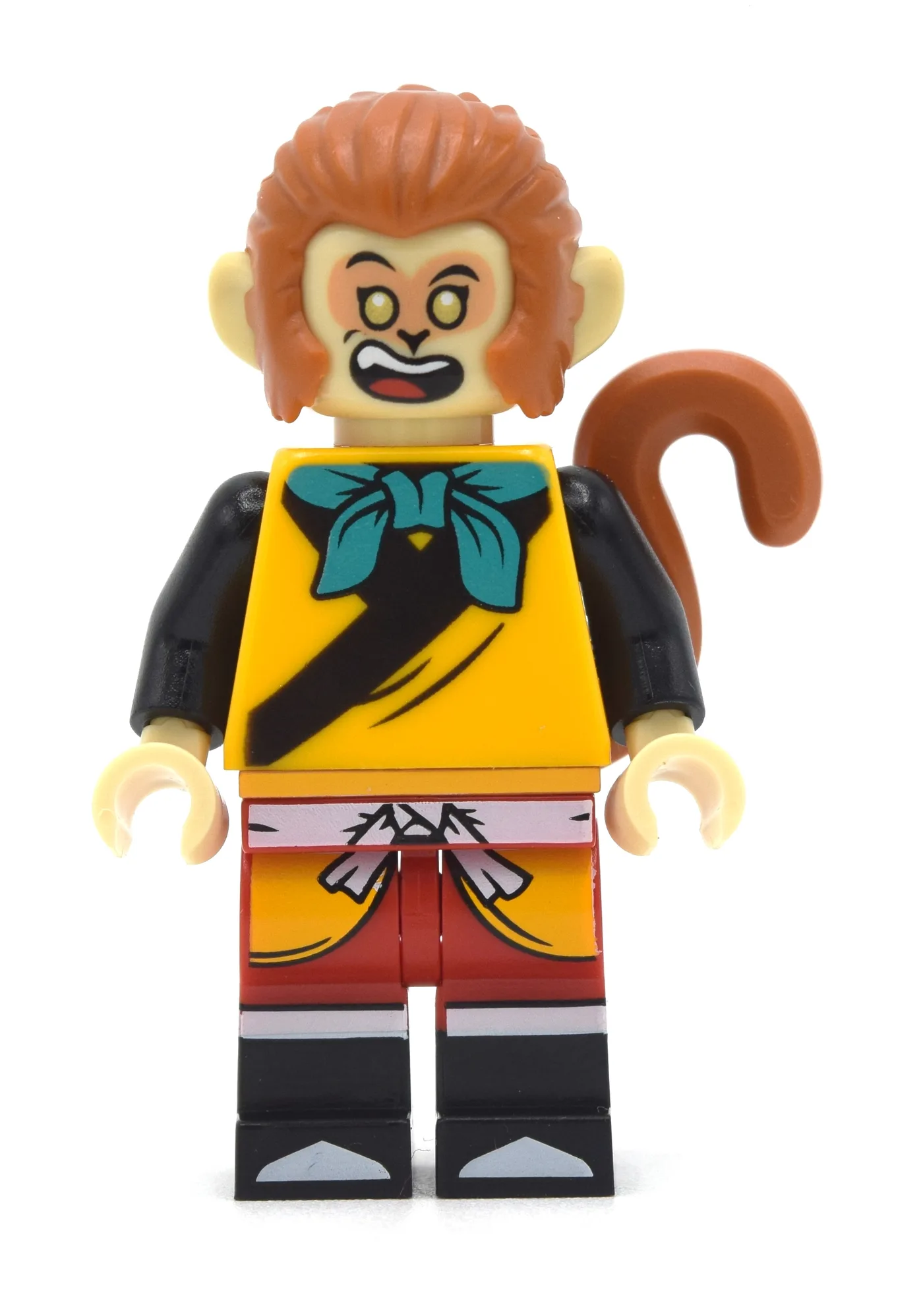 Monkey King, Dark Turquoise Bow, Smile / Angry — minifigurine LEGO | Brick Broker