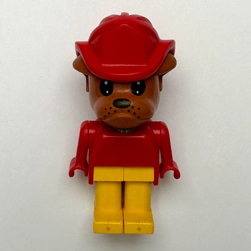Bertie Bulldog, Brown Head, Red Torso, Yellow… — minifigurine LEGO | Brick Broker