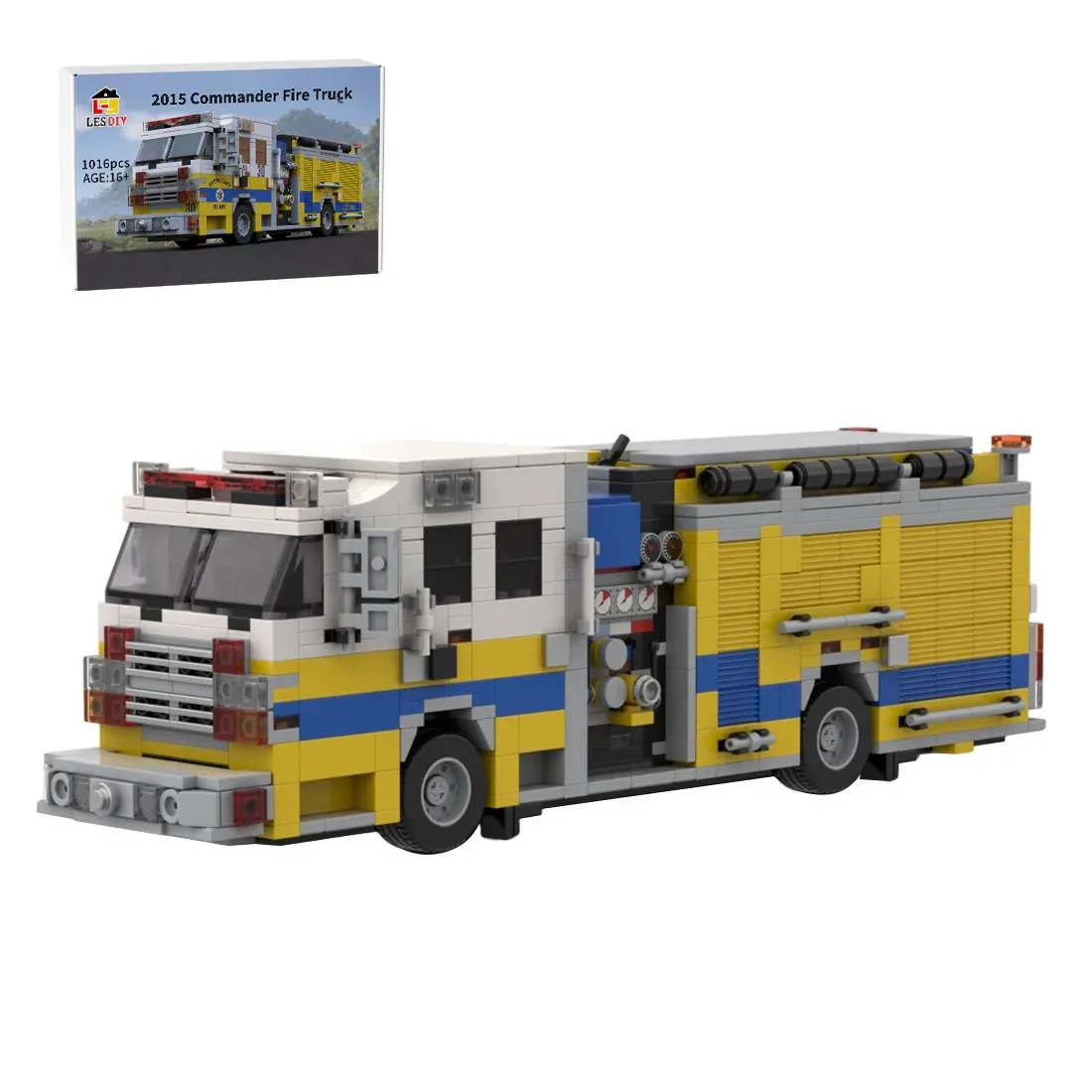 LesDiy Camion de pompier Commandant Ventura County (LESDIY-3709080) - prix | Brick Broker