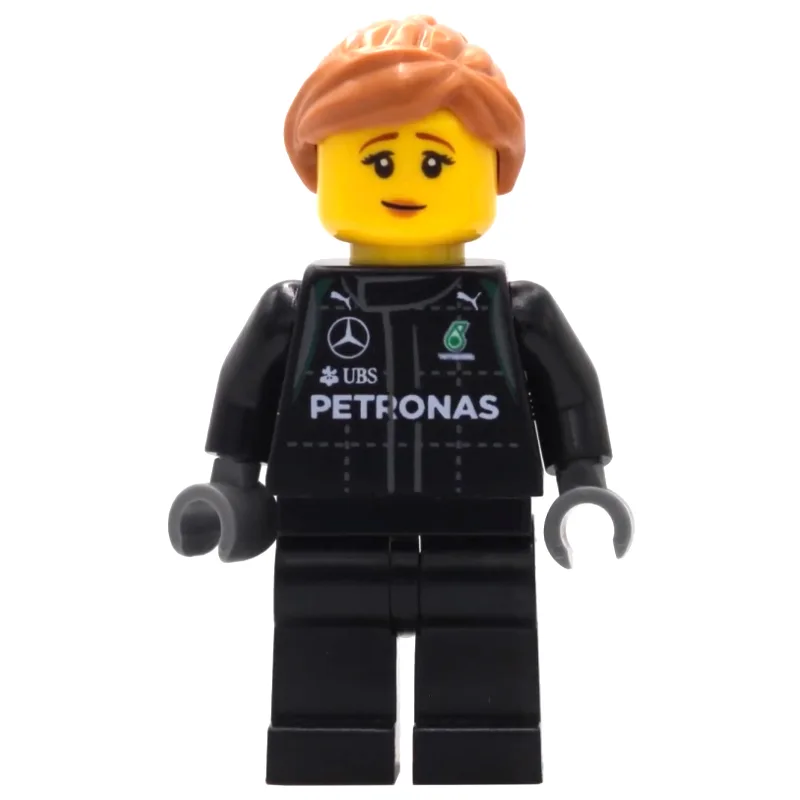 Pit Crew, Black Torso, Black Legs, Medium Nou… — minifigurine LEGO | Brick Broker